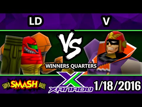 S@X 136 - LD (Samus, Donkeykong) Vs. V (Captain Falcon, Fox) SBB64 Winners Quarters - Smash 64