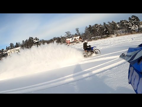 Dirt bike on ice lake - Anterro 2021