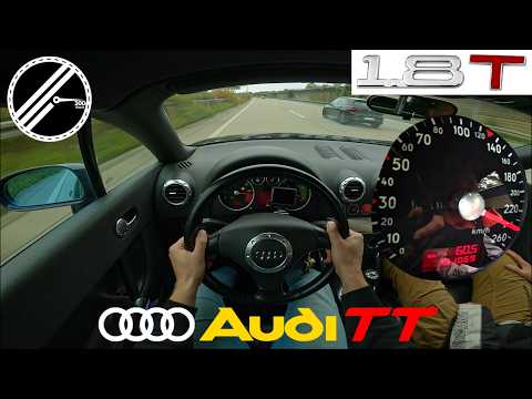 Audi TT 1.8 T Roadster | 180 PS | Top Speed Drive German Autobahn No Speed Limit POV
