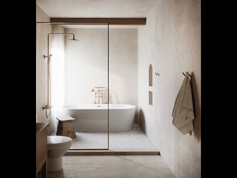 Meoded Concretta FS Microcement Plaster Application Video - Directly Over Tile - Plaster For Showers
