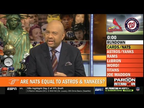 ESPN Pardon The Interruption 10/16/2019 | Michael Wilbon on MLB: Astros vs Yankees; Cards vs Nats
