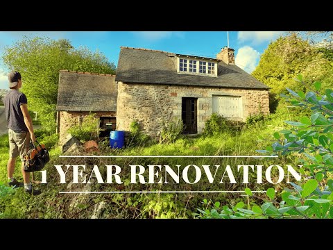 Renovating My French Cottage: 1 Year in 15 Minutes – Cinematic.