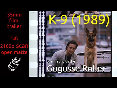 K-9 (1989) 35mm film trailer, flat open matte, 2160p