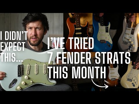 I've Tried 7 Fender Strats This Month - The Best One Surprised Me Player ii, Vintera ii, Custom Shop