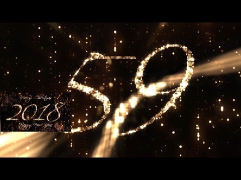 2018 Countdown Counter Clock Light Timer Animation Motion Graphics Christmas New Year