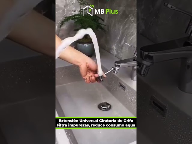 Vídeo relacionado con Extensor giratorio Faucet, 4 modos de agua, 1080 grados, extensión de ajustable, tamaño compacto para cocina, función de filtro, categoría de utilidad, extensor para baños, duchas, hoteles