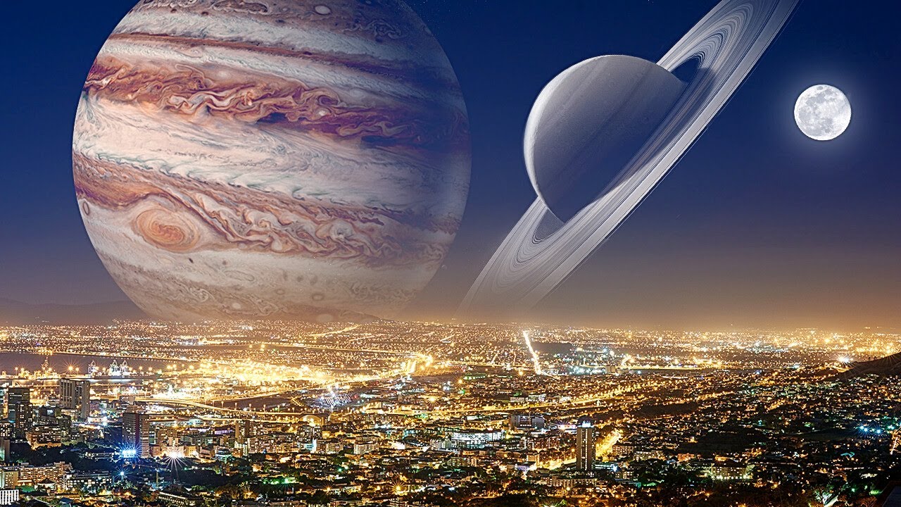 What if all the planets were between the Earth and moon?