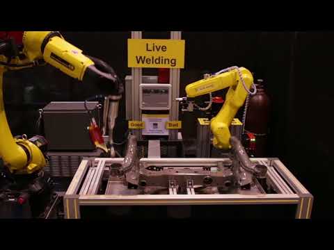 Robotic Arc Welding with Servo Robot Seam Tracking Process Control & FANUC ARC Mate 100iD Robot