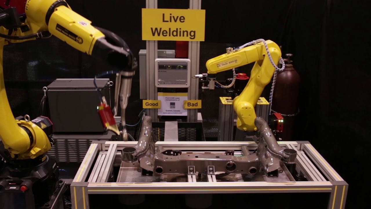 Robotic Arc Welding with Servo Robot Seam Tracking Process Control & FANUC ARC Mate 100iD Robot