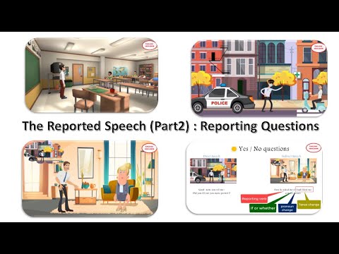 The Reported Speech (part 2)  :Reporting Questions. Special Corona virus animated lesson.