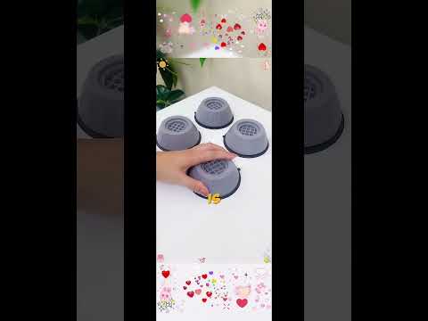 Grey Plastic Anti Vibration Washing Machine Pad