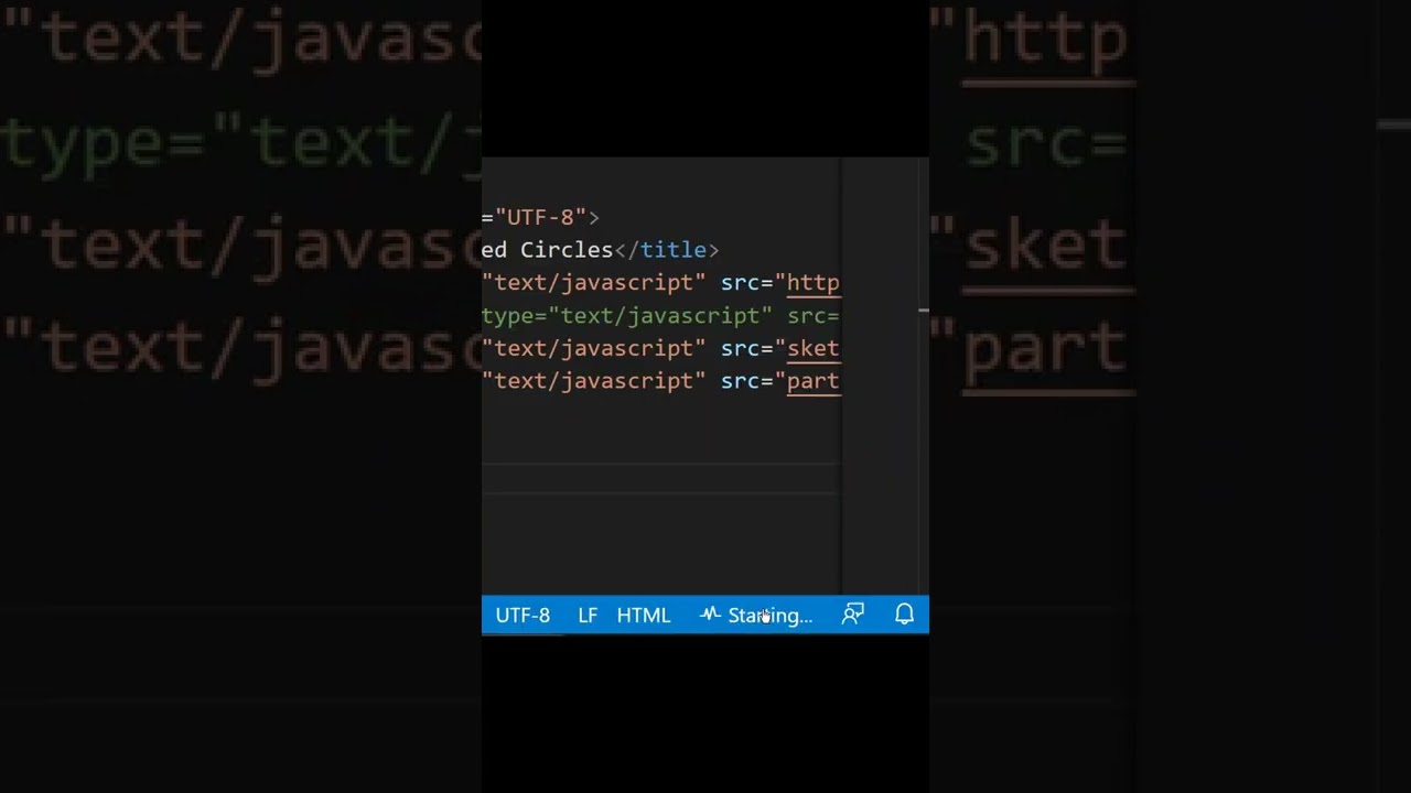 Animated Circles Coding | Programming | P5JS | ThinhPham #shorts