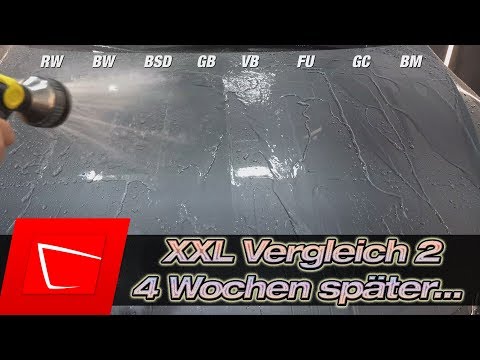die Sommerhitze fordert erste Opfer - 8 Versiegelungen im Vergleich Teil 2 - 1 Monat später