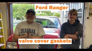 3.0 Ranger valve cover gasket replacement.  Happy Father's Day