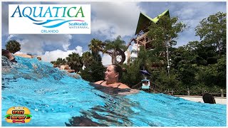 A quick visit to a VERY busy Aquatica on our last day in Orlando!