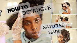 HOW TO DETANGLE NATURAL HAIR | RUTH NANDA