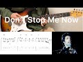 Queen - Don't Stop Me Now (guitar cover with tabs & chords)