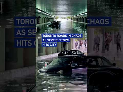 Toronto roads in chaos as severe storm hits city