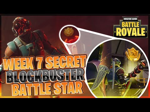 Week 7 "BLOCKBUSTER" Challenge Secret Battle Star Location | BONUS: Week 7 Challenges How To Guide..