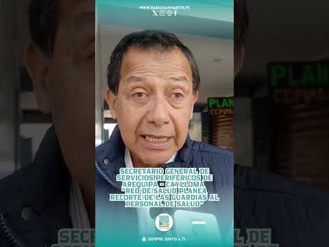 Protesta del personal de salud de servicios periféricos Arequipa - Caylloma