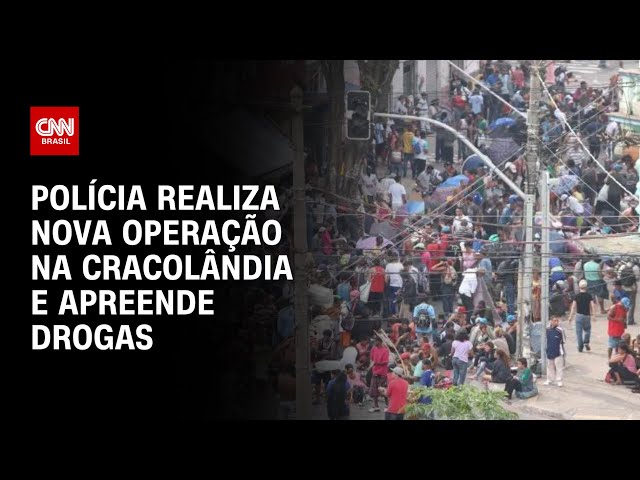 Polícia realiza nova operação na Cracolândia e apreende drogas | CNN PRIME TIME