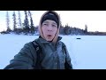 Video Thumbnail for Ice fishing in Mother Natures deep freezer!