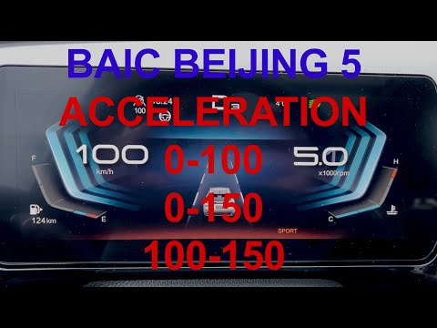 BAIC BEIJING 5 ACCELERATION| 0-100| 0-150| 100-150| PRZYSPIESZENIE