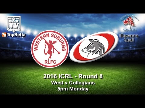 2016 ICRL - Round 8 - West v Collegians