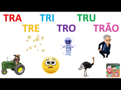 Sílabas Complexas TR | Tra - Tre - Tri - Tro - Tru - Trão | Vídeos Educativos | Hora de Estudar