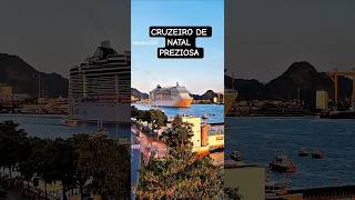 MSC PREZIOSA cruzeiro de Natal  23/12/25  navio Santos cruiseship @cruzeiros2025  #drone  #shorts