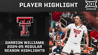 Darrion Williams 2024-25 Regular Season Highlights | Big 12 Basketball