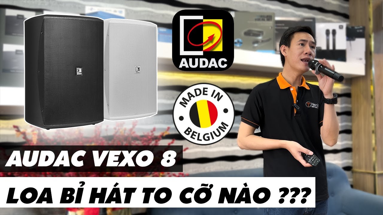 video Bộ Dàn Karaoke Gia Đình TVA 312022 (Audac Vexo 8 + Audac Baso10 + Fedyco D4.4 + Paramax MX220 + Navison N 608 + Micro Navison Audio No 86) 0