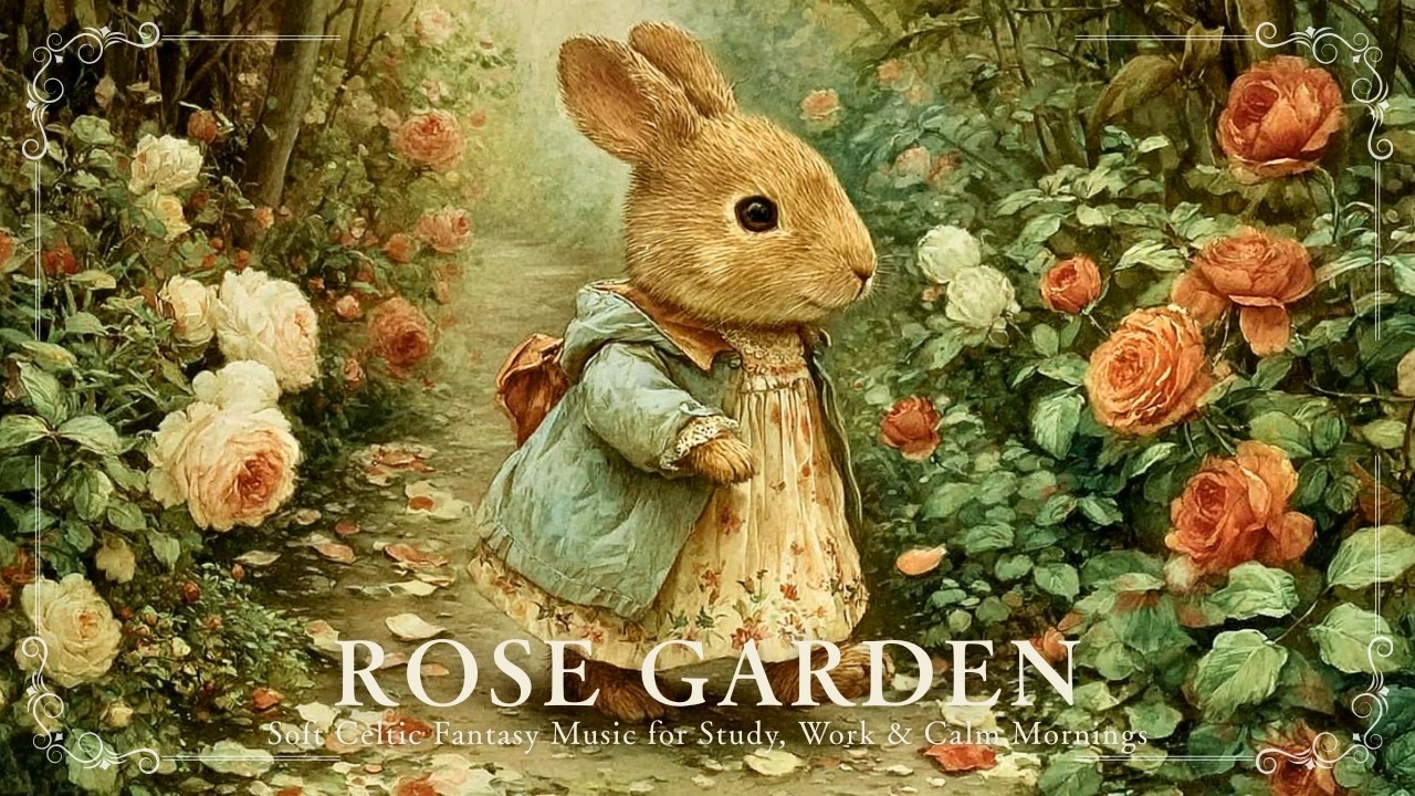 [Celtic Music] A Quiet Morning in the Rose Garden🌹│Gentle Celtic Music for Reading & Relaxation