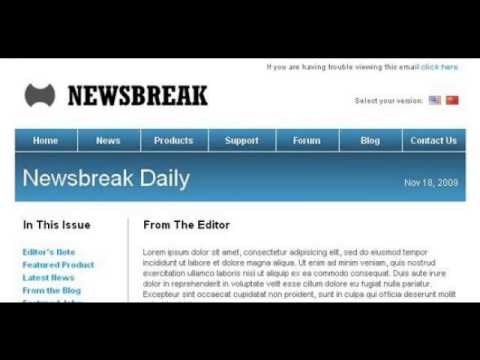 Preview Newsbreak - Corporate Email Template