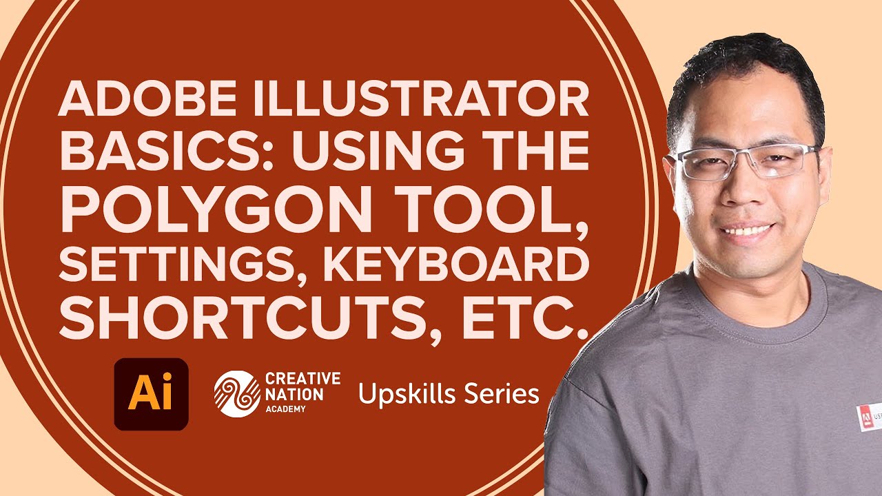 Adobe Illustrator Basics: Using the Polygon Tool, settings, keyboard shortcuts, etc.