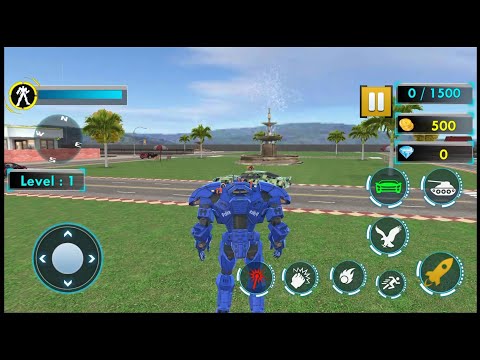 Police Tank Robot Game Car War - Android Gameplay