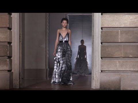 Models on the runway for the Givenchy Couture Spring Summer 2018 Fashion Show