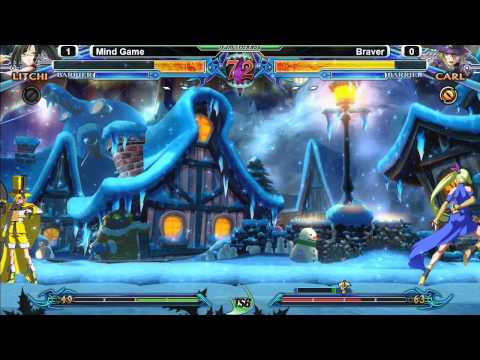 Blazblue: Chronophantasma @ TGITSB #1 - Mind Game (Litchi) vs Braver (Carl)