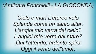 Andrea Bocelli - Cielo E Mar! Lyrics