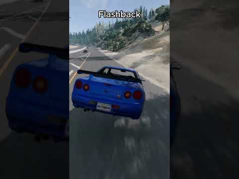 Nissan Skyline R34 GT-R Flashback / BeamNG.drive #shorts