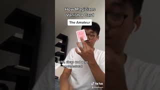 4 Ways to VANISH a Card 😱 #shorts