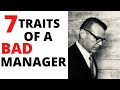 SEVEN TRAITS OF A BAD MANAGER – Car Sales Training – Manager Course