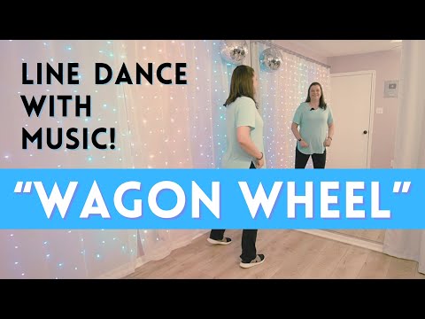 Beginner Line Dancing! 💜 "Wagon Wheel" (with music) 💜 Easy & great for beginners 🕺