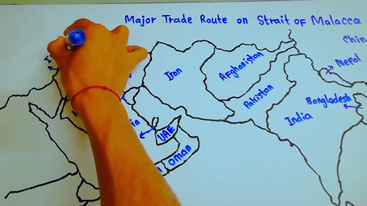Trade Shipping Route through Strait of Malacca | Strait of Malacca Trade network || 5min Knowledge
