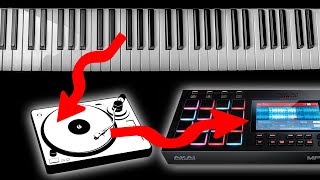 Mpc Live - Piano Sample Recorded From Vinyl