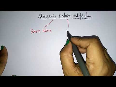 Matrices multiplication | basic | Design Algorithms | Lec 19 | Bhanu Priya
