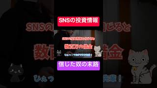 【自己破産】SNSの投資情報を信じた人の末路が悲惨すぎた…【新NISA/神高配当株】