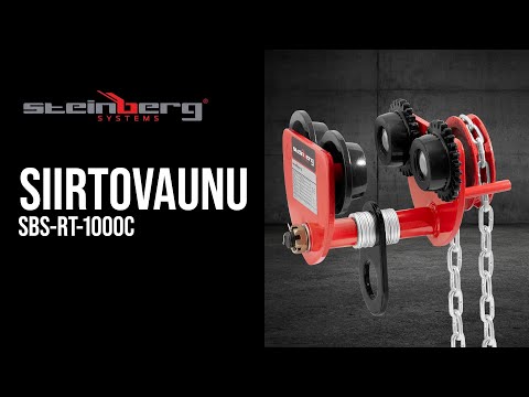 video - Siirtovaunu - 1 000 kg - laippaleveys 70-110 mm - ketjulla