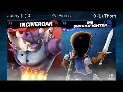 CWA Wifi Weekly 37 - Thorn (Incineroar) vs JonnySQ (Mii Gunner, Wii Fit, Swordfighter) Grand Finals