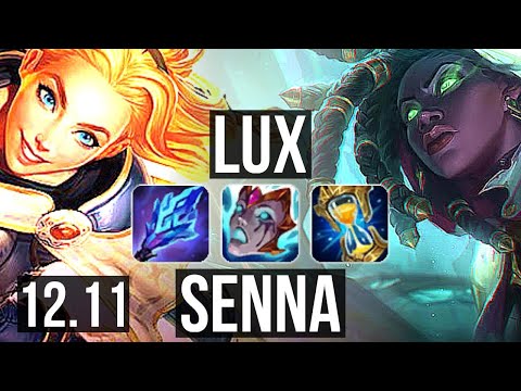 LUX & Swain vs SENNA & Anivia (SUP) | 1.4M mastery, 400+ games, 3/3/15 | KR Grandmaster | 12.11
